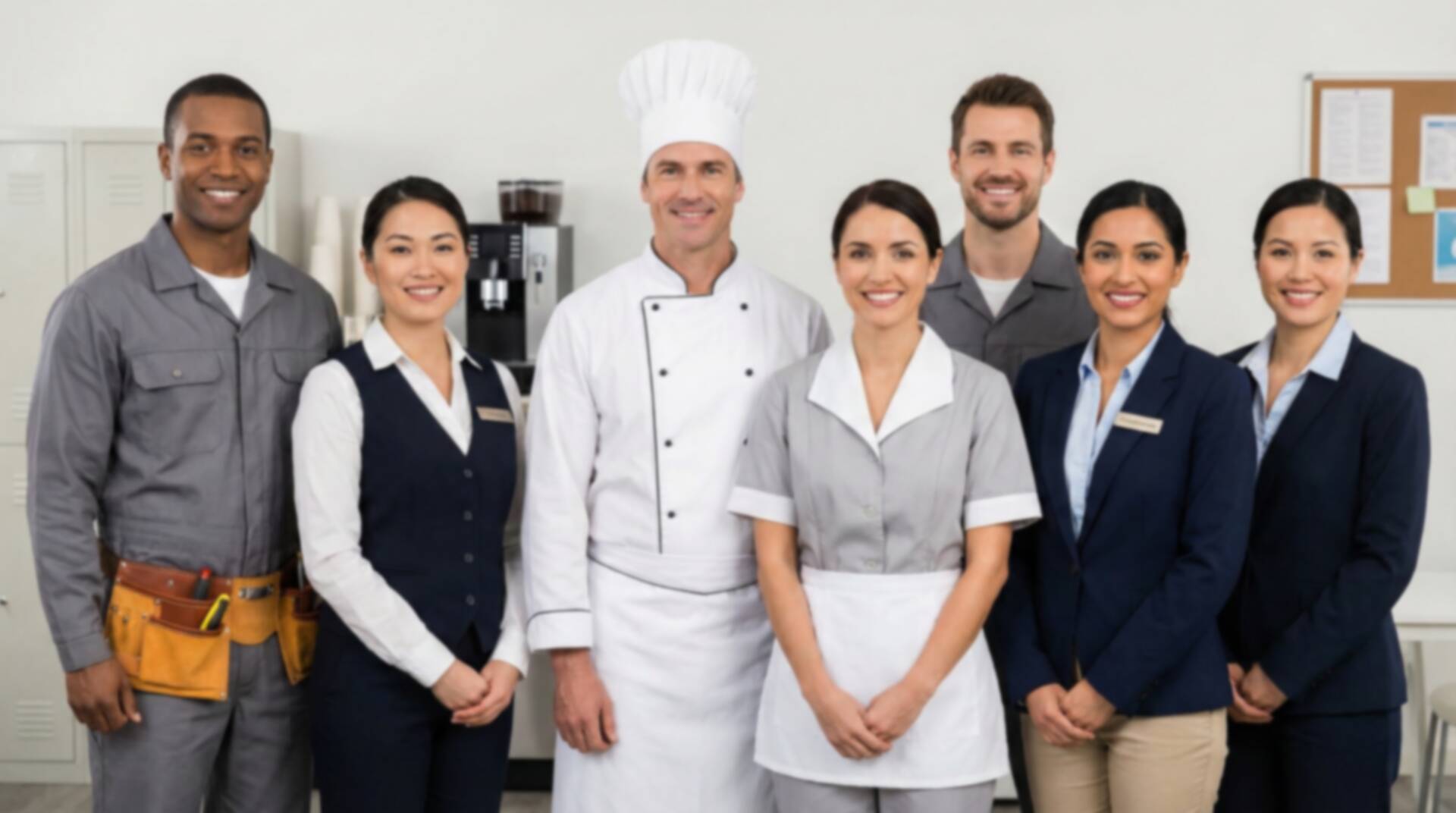 Hotel staff team working together, showcasing collaboration and communication | EvoKomms