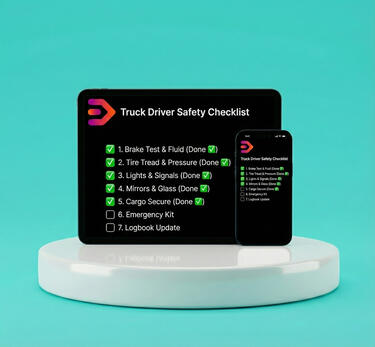 Illustration of an EvoKomms checklist tasks app interface | EvoKomms